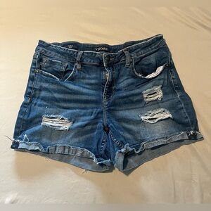 Vigoss Women's Distressed Denim Shorts
